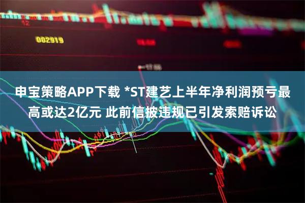 申宝策略APP下载 *ST建艺上半年净利润预亏最高或达2亿元 此前信披违规已引发索赔诉讼